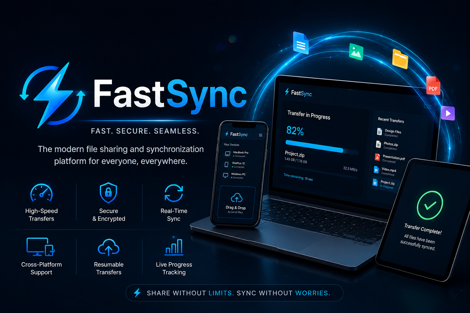 FastSync – Secure Real-Time File Sharing & Synchronization